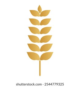 Wheat icon. Wheat and Rice icon. wheat with ears icon. vector illustration.