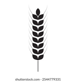 Wheat icon. Wheat and Rice icon. wheat with ears icon. vector illustration.