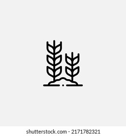 Wheat icon sign vector,Symbol, logo illustration for web and mobile