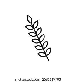 Wheat icon. simple thin line vector icon