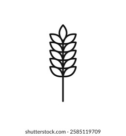 Wheat icon. simple thin line vector icon