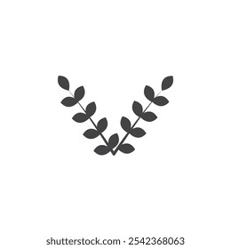 Wheat icon Symbol mark in filled style