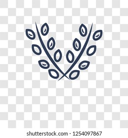 Wheat icon. Trendy Wheat logo concept on transparent background from Agriculture Farming and Gardening collection