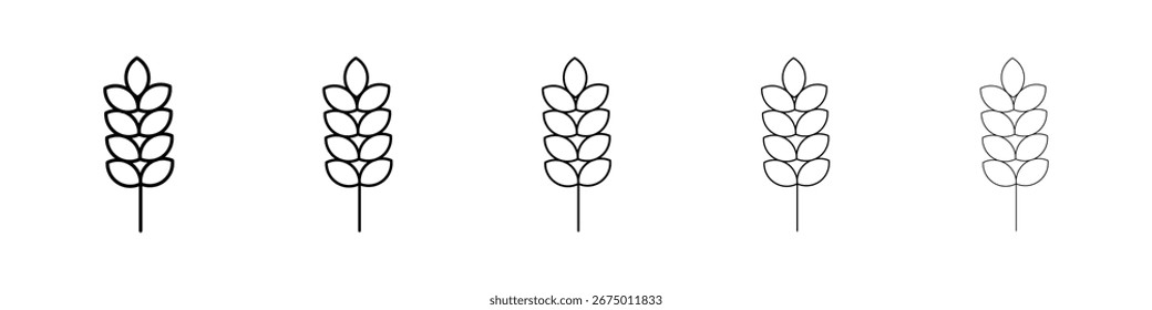 Wheat icon Vector Art Illustration