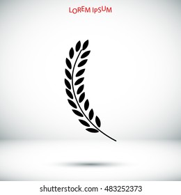 wheat icon, vector best flat icon, EPS
