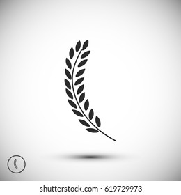 wheat icon, vector best flat icon, EPS