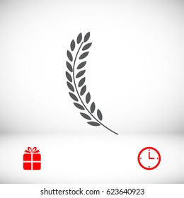 wheat icon, vector best flat icon, EPS