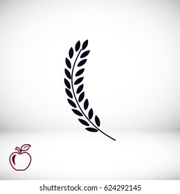 wheat icon, vector best flat icon, EPS