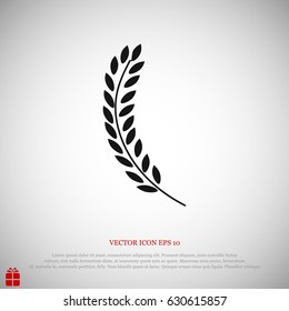 wheat icon, vector best flat icon, EPS