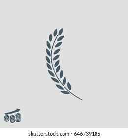 wheat icon, vector best flat icon, EPS