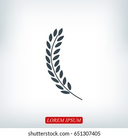 wheat icon, vector best flat icon, EPS