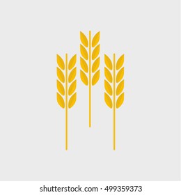 wheat icon, vector design