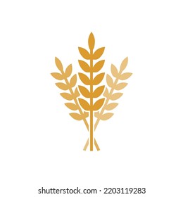 Vektordesign-Vorlagen für Weizensymbol 