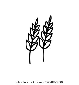 wheat icon vector design templates 