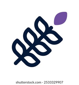 Weizensymbol. Vektorsymbol mit zwei Tönen für Ihre Website, Ihr Handy, Ihre Präsentation und Ihr Logo-Design.