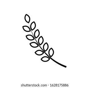 Wheat icon vector flat illustration
