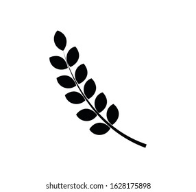Wheat icon vector flat illustration
