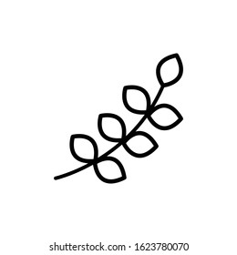 Wheat icon vector flat style trendy logo template