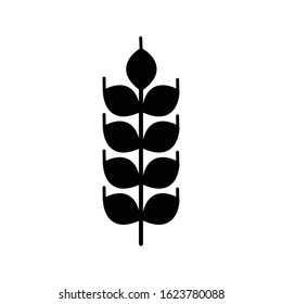Wheat icon vector flat style trendy logo template