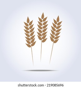 Wheat icon. Vector illustration