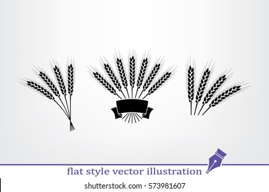 wheat icon vector illustration.