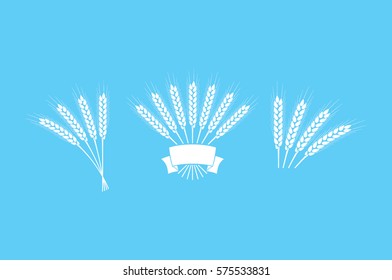wheat icon vector illustration .