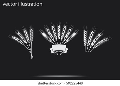 wheat icon vector illustration.
