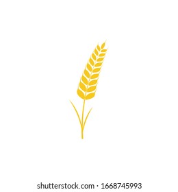Wheat icon Vector Illustration design Logo template