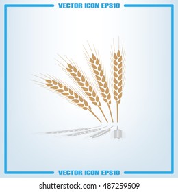 wheat icon vector illustration eps10.