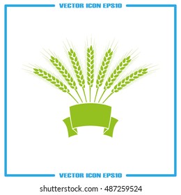 wheat icon vector illustration eps10.