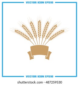 wheat icon vector illustration eps10.