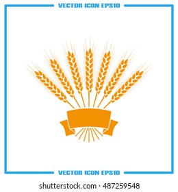 wheat icon vector illustration eps10.
