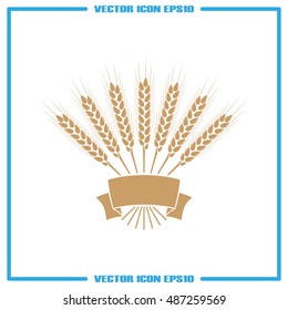 wheat icon vector illustration eps10.
