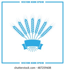 wheat icon vector illustration eps10.