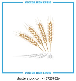 wheat icon vector illustration eps10.