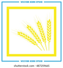 wheat icon vector illustration eps10.