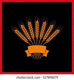 wheat icon vector illustration eps10.