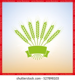 wheat icon vector illustration eps10.