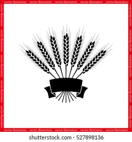 wheat icon vector illustration eps10.
