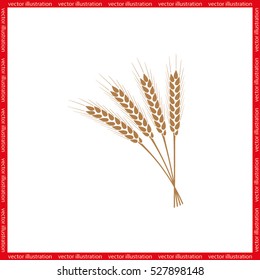 wheat icon vector illustration eps10.