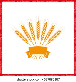 wheat icon vector illustration eps10.