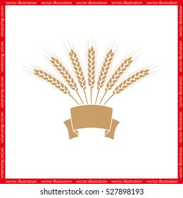 wheat icon vector illustration eps10.