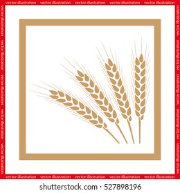 wheat icon vector illustration eps10.