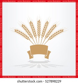 wheat icon vector illustration eps10.
