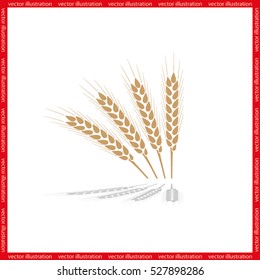 wheat icon vector illustration eps10.