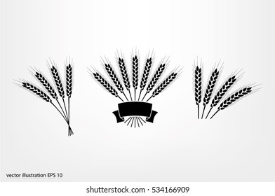 wheat icon vector illustration eps10