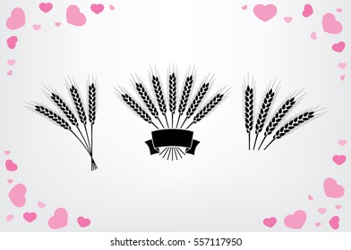 wheat icon vector illustration eps10.