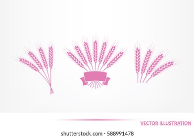wheat icon vector illustration eps10.