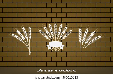 wheat icon vector illustration eps10.