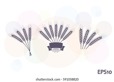 wheat icon vector illustration eps10.